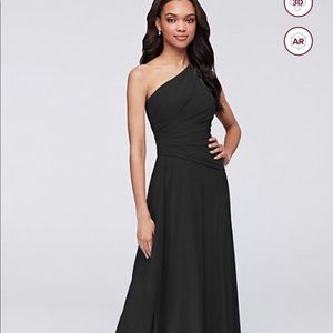 NWOT David’s Bridal Long Black dress